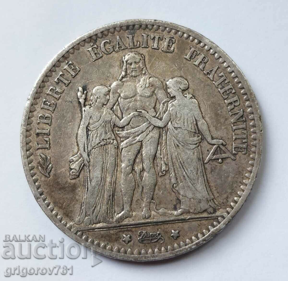 5 франка сребро Франция 1875 - сребърна монета #107 с цена € 34.26 | 67.01 лв.