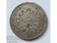5 Francs Silver France 1875 - Silver Coin #107