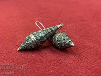 Οθωμανικά σκουλαρίκια με σμάλτο και φιλιγκράν. #3375