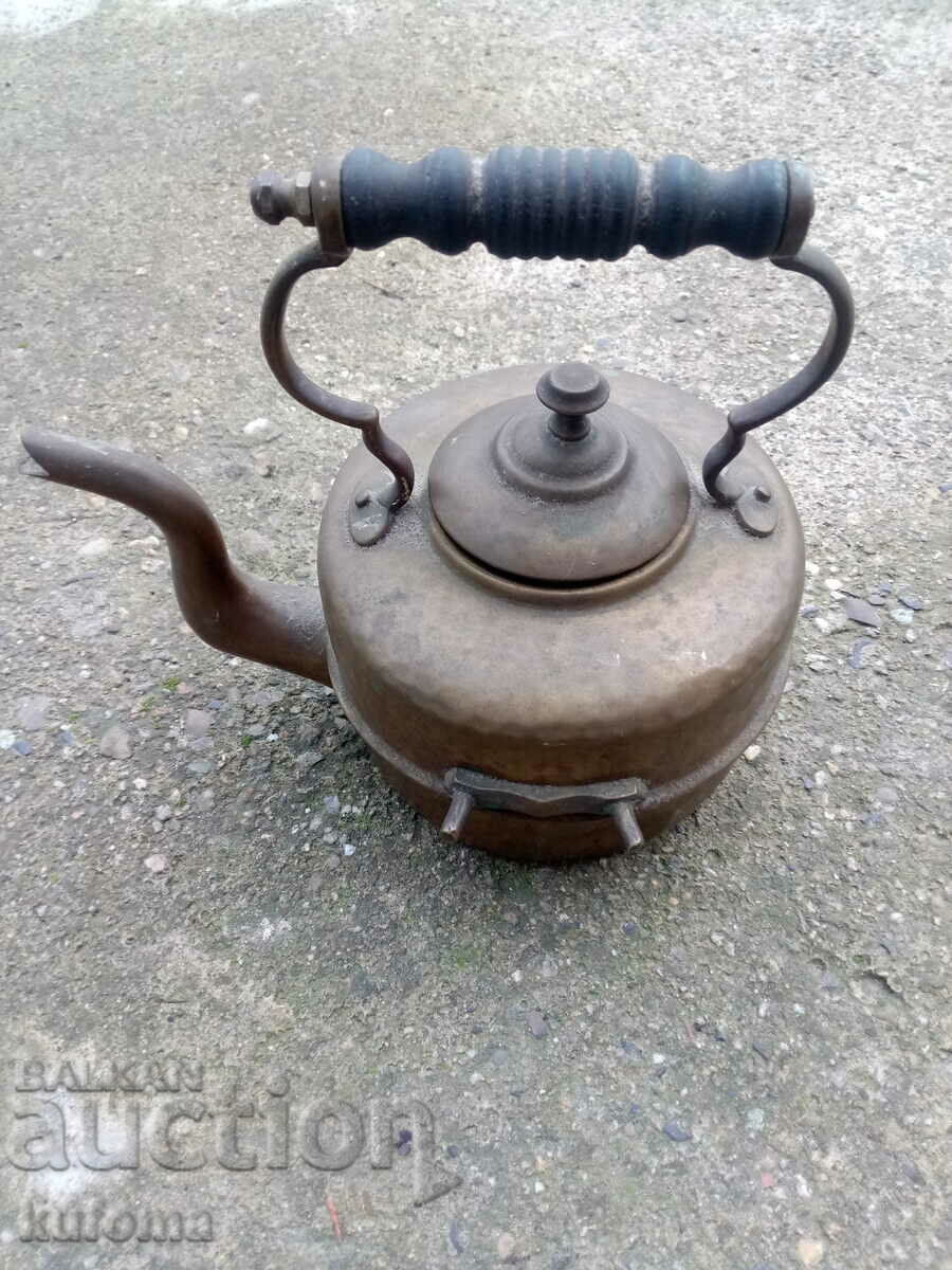 English brass kettle