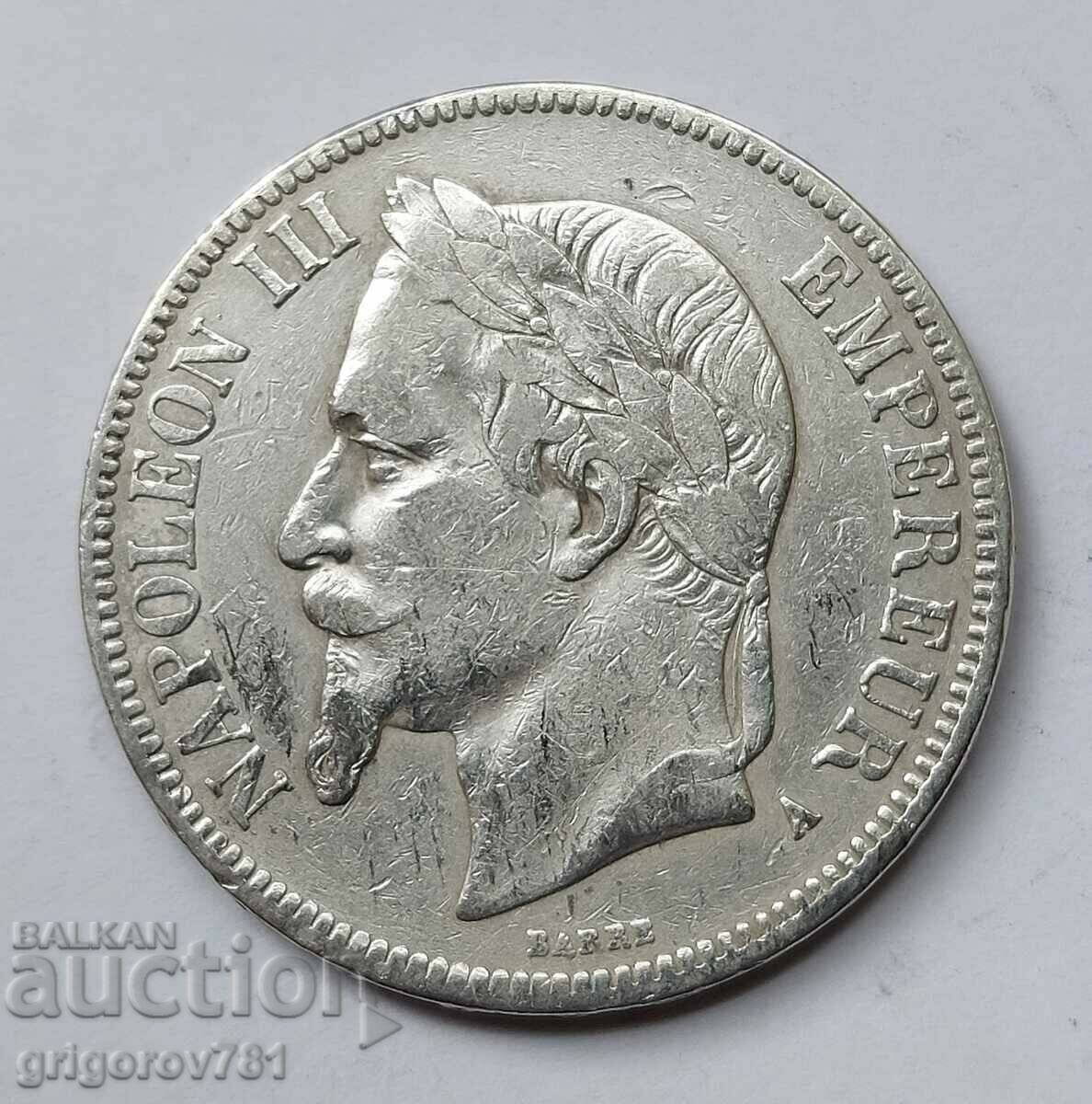 5 Franci Argint Franta 1867 A - Moneda de argint #117
