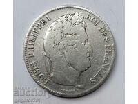 5 франка сребро Франция 1833 W - сребърна монета #120
