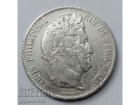 5 Φράγκα Ασήμι Γαλλία 1842 W - Ασημένιο νόμισμα #123