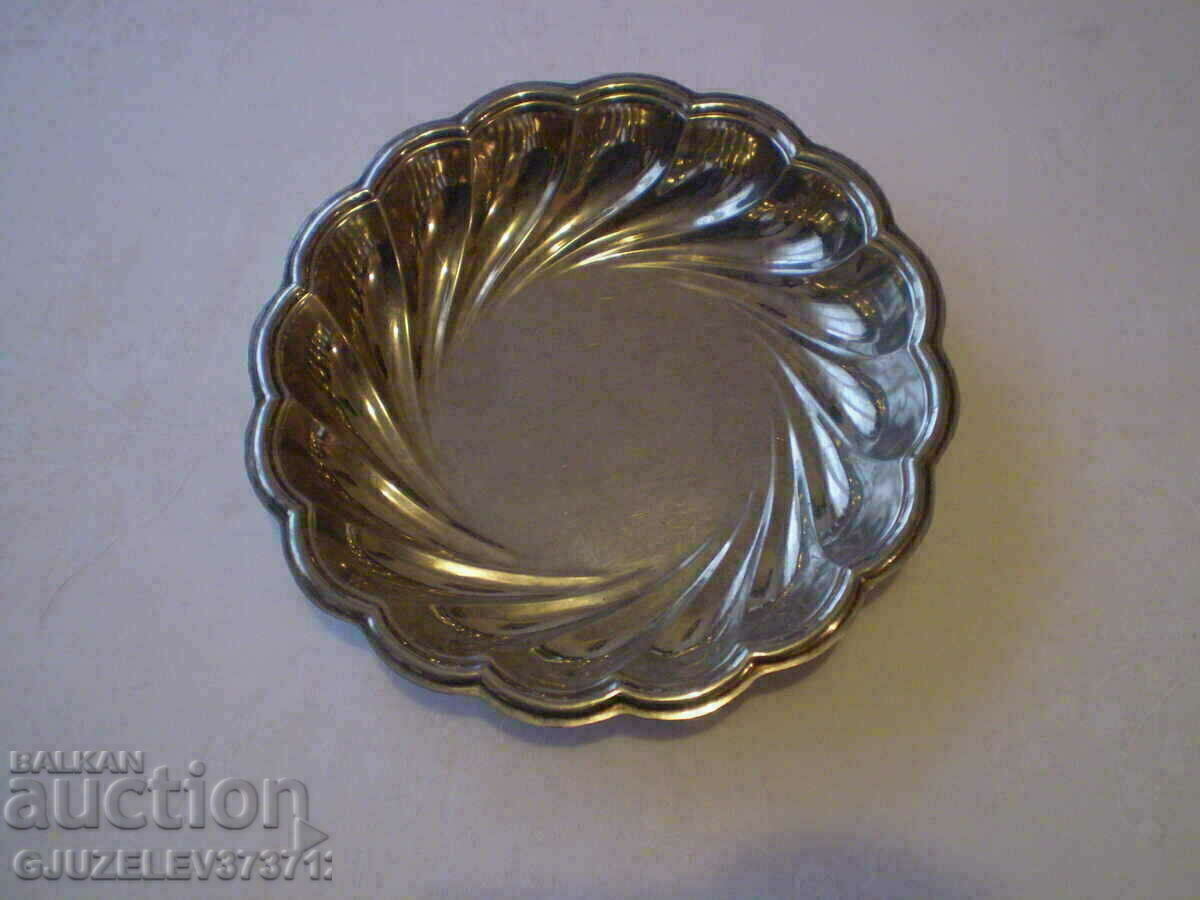 Bowl bonbonniera container for nuts fruit white metal with price 40.00 BGN | € 20.45