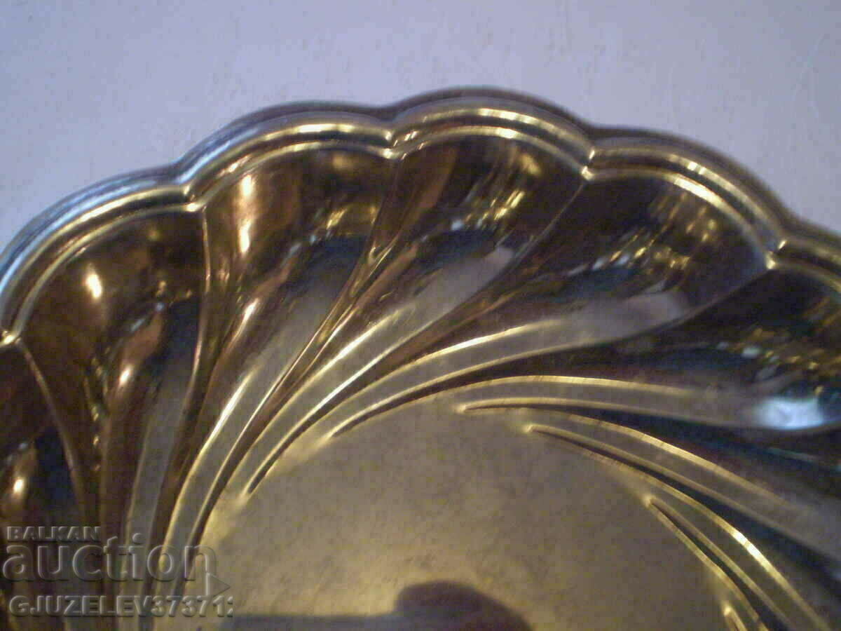 Bowl bonbonniera container for nuts fruit white metal - 5