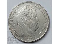 5 Francs Silver France 1835 W- Silver Coin #126