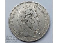 5 Φράγκα Ασήμι Γαλλία 1834 K - Ασημένιο νόμισμα #127