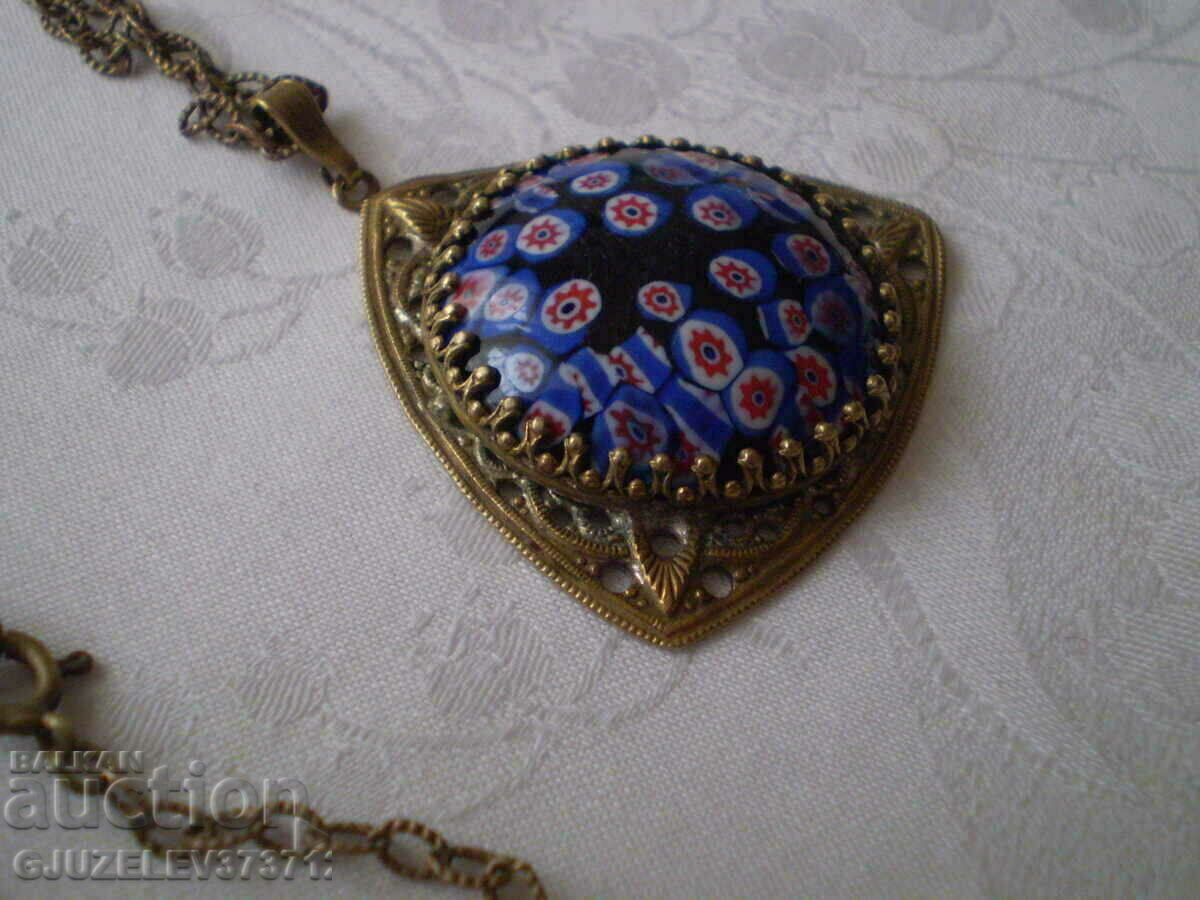 Vintage Medallion Glass Murano Brass Fittings with price 90.00 BGN | € 46.02 Vintage Medallion Glass Murano Brass Fittings with price 90.00 BGN | € 46.02