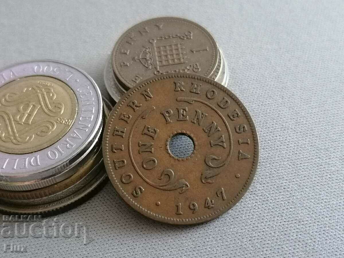 Monedă - Rhodesia de Sud - 1 penny | 1947
