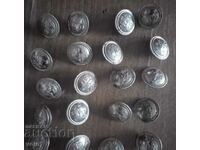 Lot military buttons