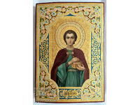 19 Век! Руска икона на Свети Пантелеймон