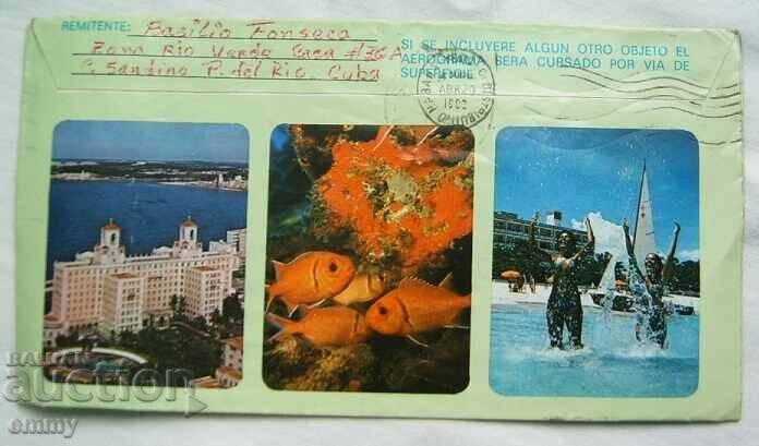 Delivery of Traveled Aerograma, stamp World Cup 1982 Delivery of Traveled Aerograma, stamp World Cup 1982