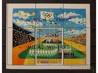 Ras Al Khaimah 1971 Sports/Olympic Games Block Overprint MNH