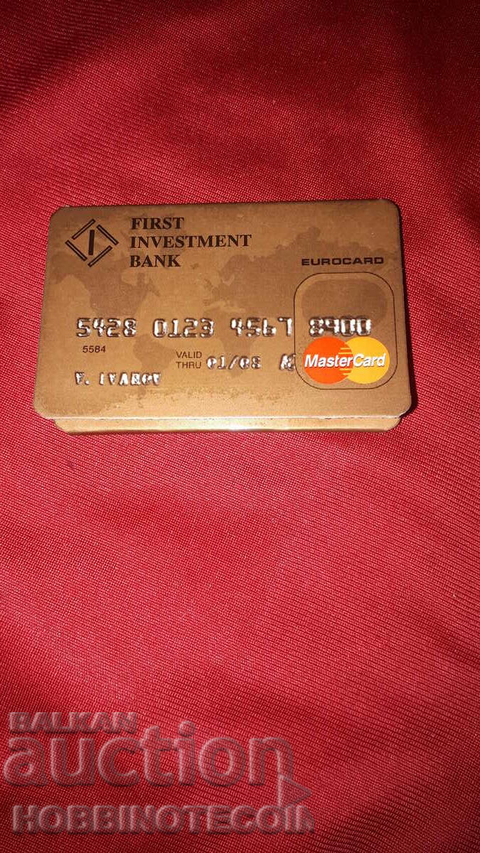 Collectible Matches match BANK FIRST INVESTMENT BANK 2