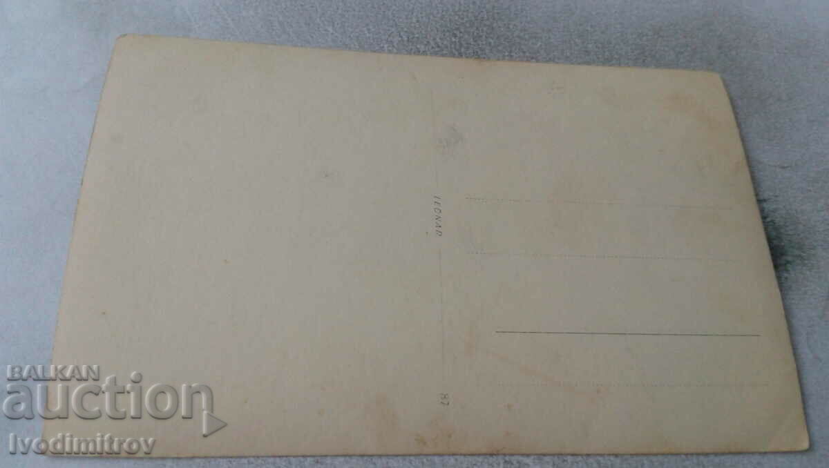 Photo Man, woman and boy in a carriage drawn by a white and black horse with price 2.45 BGN | € 1.25 Photo Man, woman and boy in a carriage drawn by a white and black horse with price 2.45 BGN | € 1.25