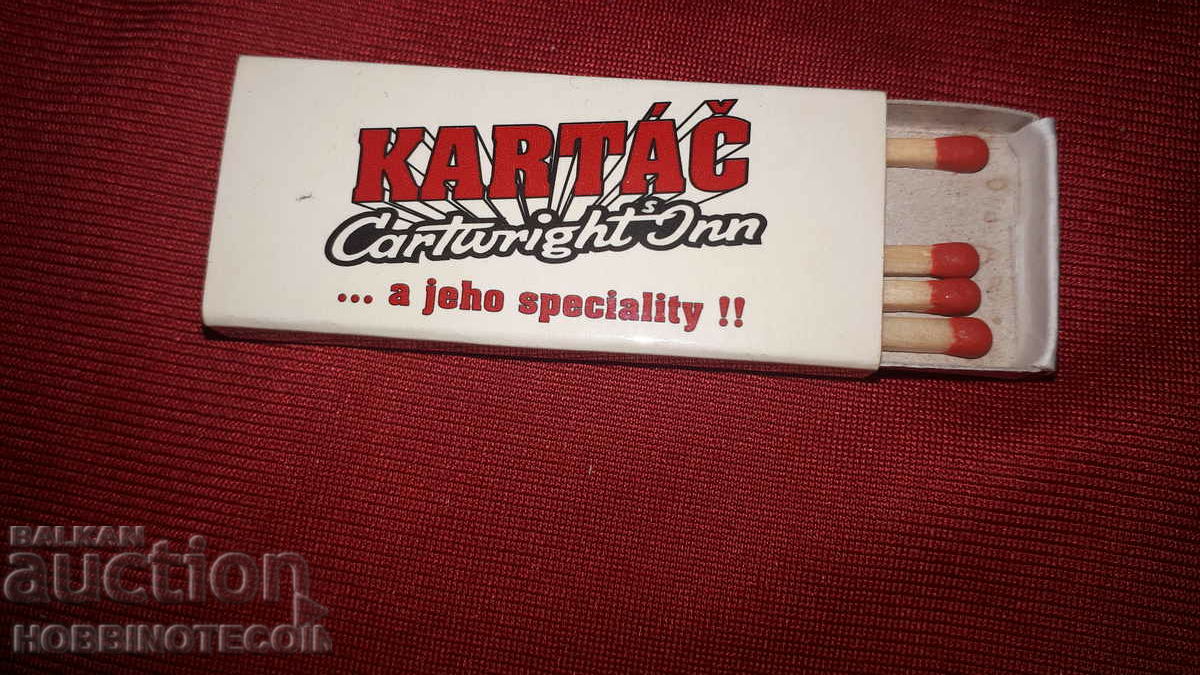 Collectible Matches match KARTAC CZECH REPUBLIC OF OSTRAVA