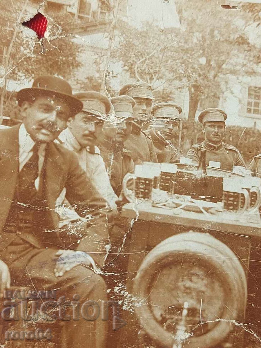 Delivery of MILITARY - KEG - BEER - MUG - WW I Delivery of MILITARY - KEG - BEER - MUG - WW I