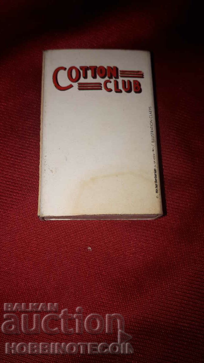 Collectible Matches match COTTON CLUB FRANCE with price 4.99 BGN | € 2.55