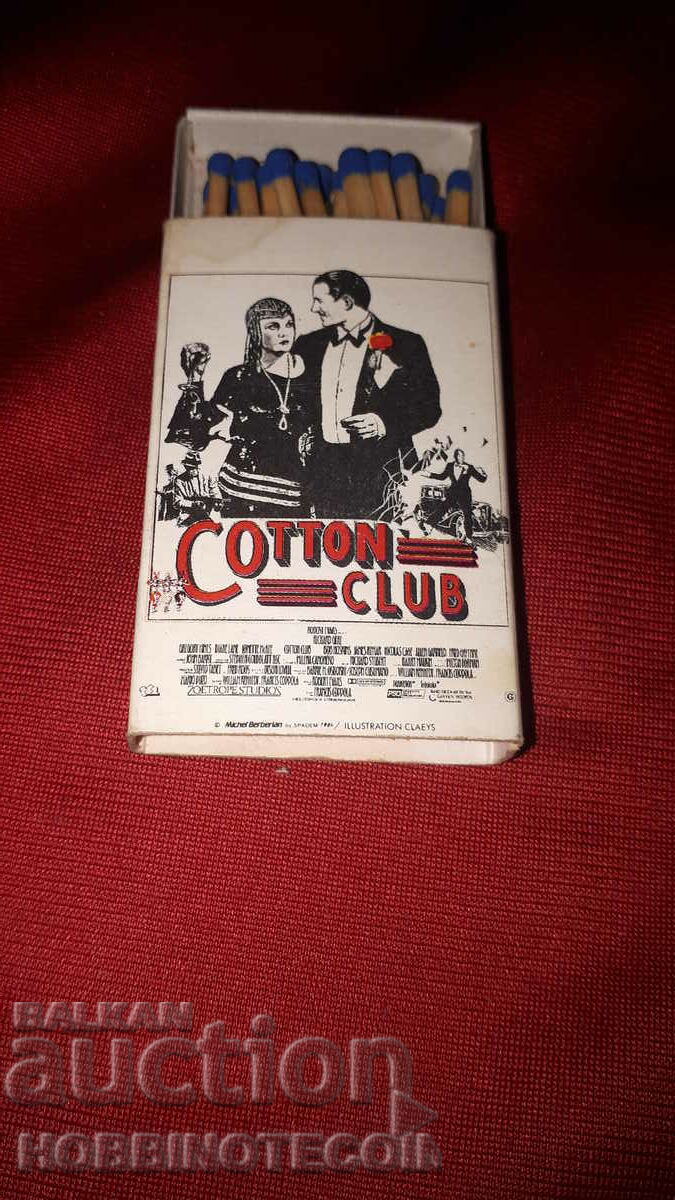 Collectible Matches match COTTON CLUB FRANCE