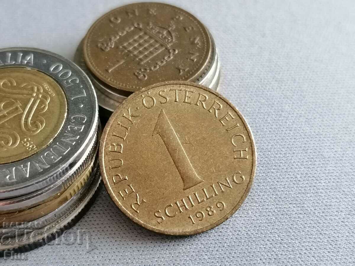 Монета - Австрия - 1 шилинг | 1989г.