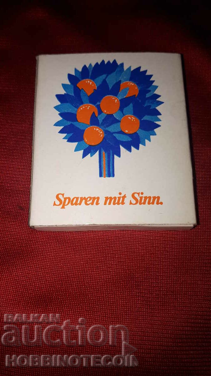 Collectible Matches match Bank VOLKSBANK BAUSPAREN with price 4.99 BGN | € 2.55