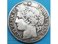 France 1 Franc 1884 Mariana Silver