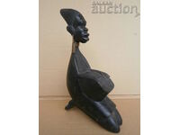Figurina din lemn negru figurina statuie figurina plastic