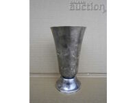 copper silver plated wine glass goblet