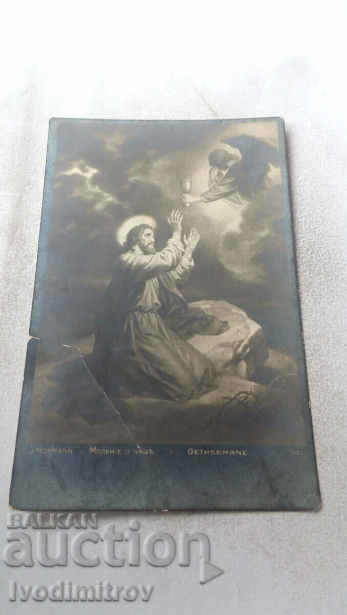 Пощенска картичка J. Hofmann Моление о чашъ 1910
