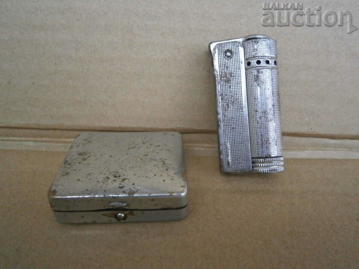 antique Austrian lighter and box