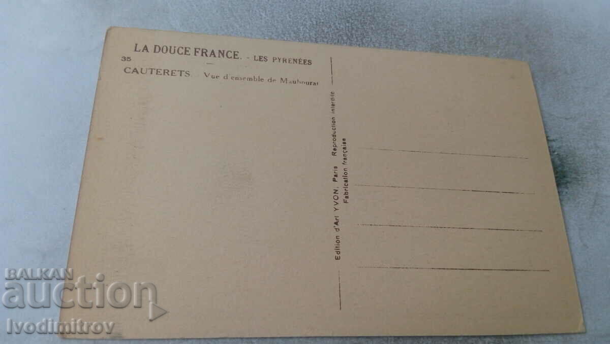 P K Cauterets Vue d'Ensemble de Mauboural with price 1.35 BGN | € 0.69 P K Cauterets Vue d'Ensemble de Mauboural with price 1.35 BGN | € 0.69