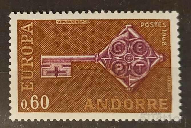 Andorra franceză 1968 Europa CEPT MNH