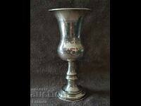 СТРАХОТНА Чаша сребърна бокал 1916 г. Бирмингам Англия