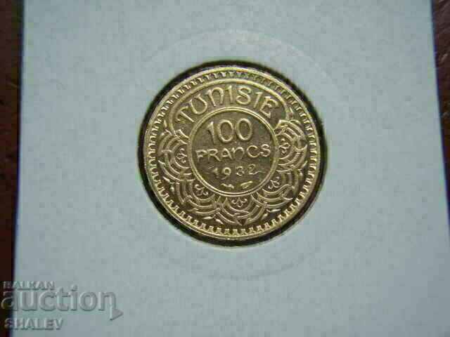 100 φράγκα 1932 Τυνησία - AU/Unc (χρυσός) με τιμή € 1589.79 | 3109.37 BGN
