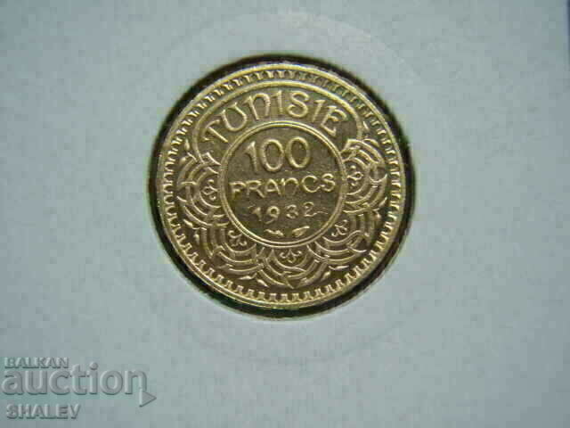 Delivery of 100 Francs 1932 Tunisia - AU/Unc (gold) Delivery of 100 Francs 1932 Tunisia - AU/Unc (gold)