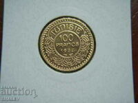 100 Francs 1932 Tunisia (100 франка Тунис) - AU/Unc (злато)