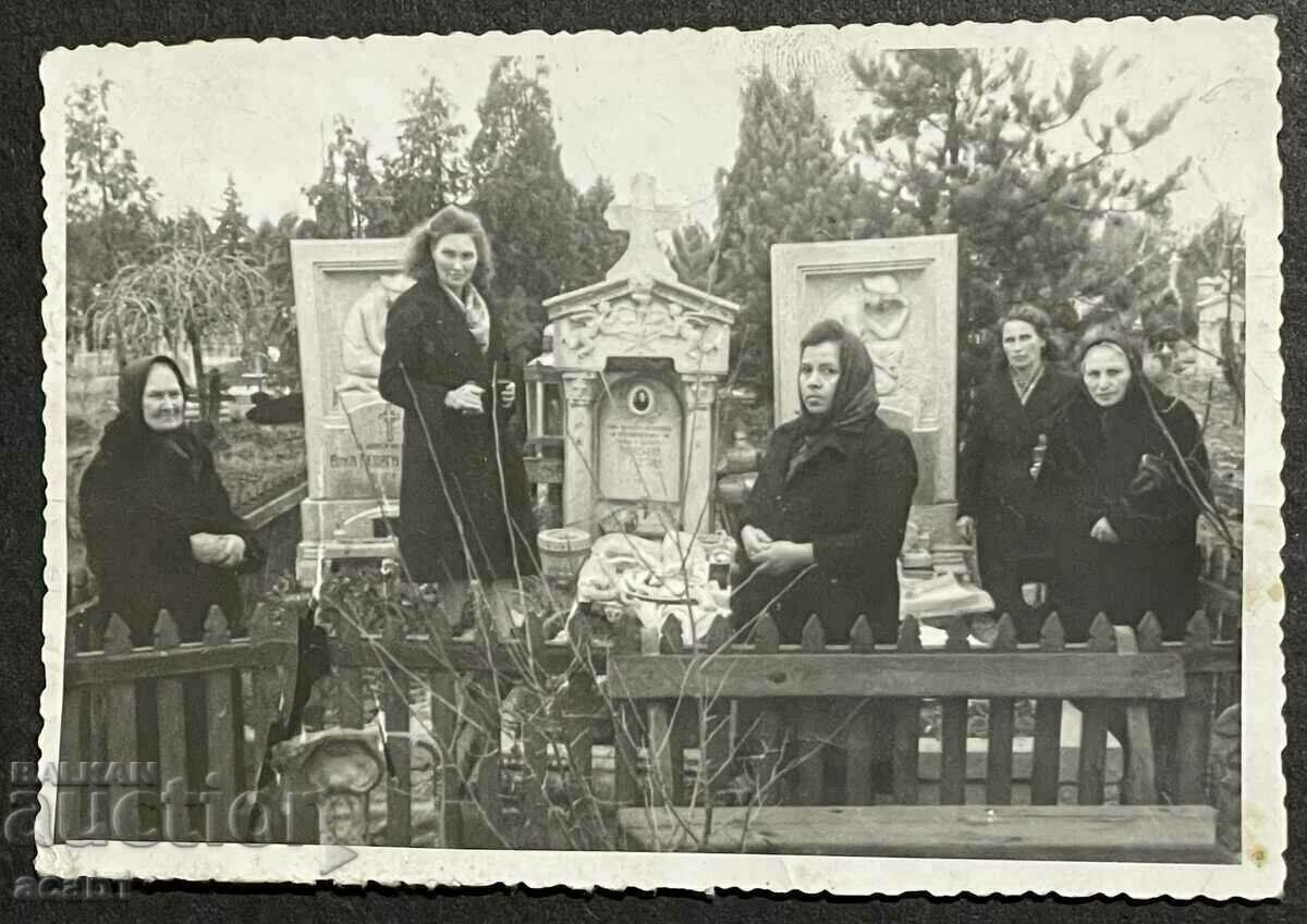 At the cemetery