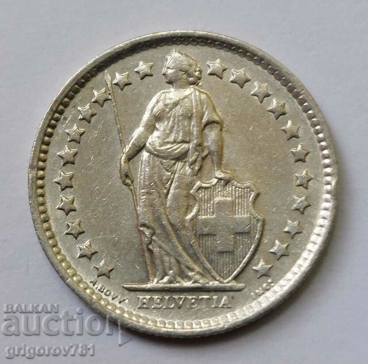 1/2 франк сребро Швейцария 1963 B - сребърна монета #17 с цена € 3.83 | 7.49 лв.