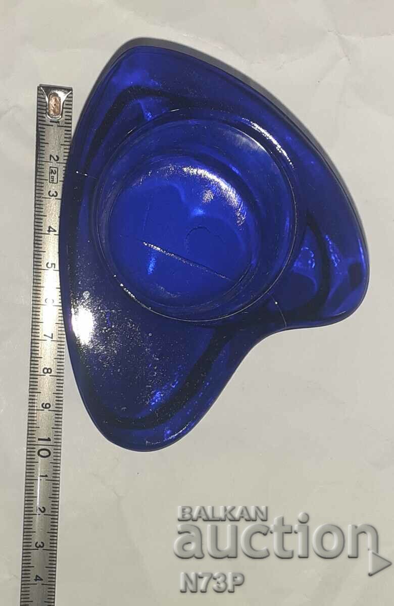 SLEEP. CANDLESTICK. BLUE GLASS. with price 12.00 BGN | € 6.14 SLEEP. CANDLESTICK. BLUE GLASS. with price 12.00 BGN | € 6.14