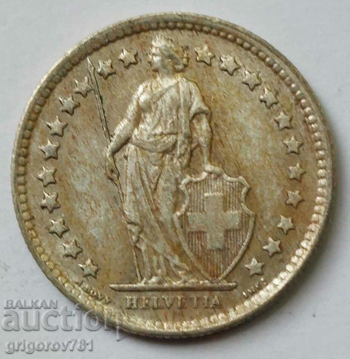 1/2 франк сребро Швейцария 1960 B - сребърна монета #22 с цена 7.50 лв. | € 3.83 1/2 франк сребро Швейцария 1960 B - сребърна монета #22 с цена 7.50 лв. | € 3.83