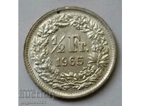 1/2 Franc Argint Elveția 1965 B - Monedă de argint #24