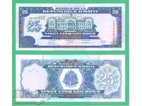 (¯`'•.¸ HAITI 25 Gourdes 2015 UNC ¸.•'´¯)