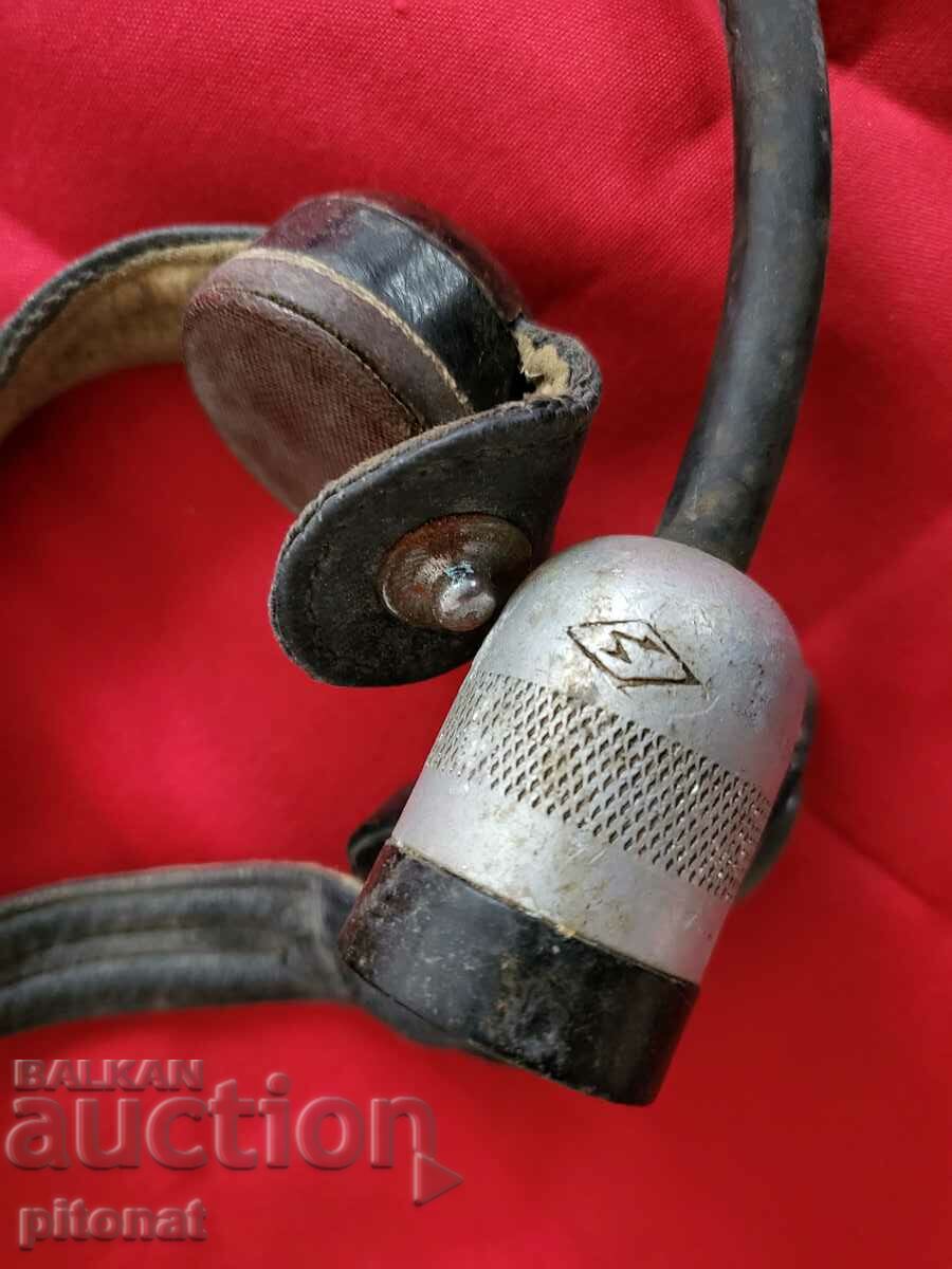 Auction Pilot's leather headset WWII USSR Auction Pilot's leather headset WWII USSR