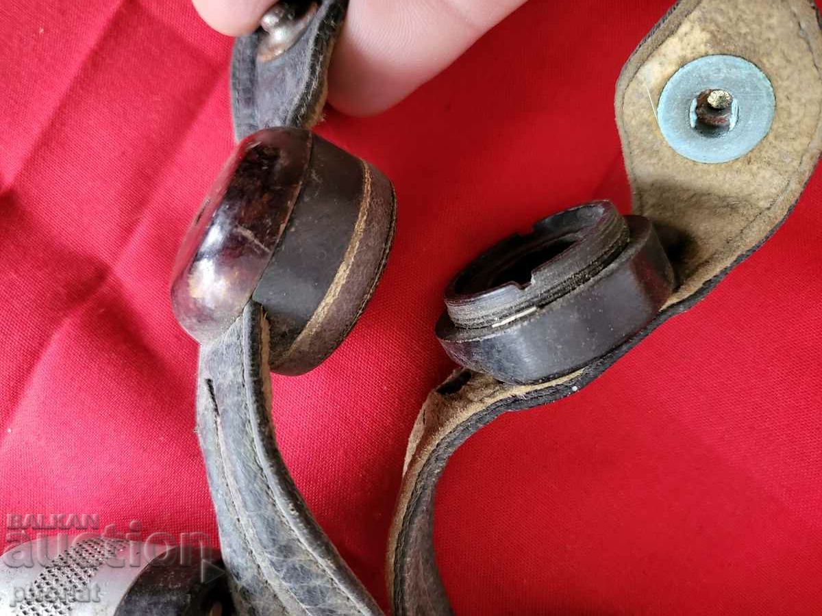 Pilot's leather headset WWII USSR - 6 Pilot's leather headset WWII USSR - 6