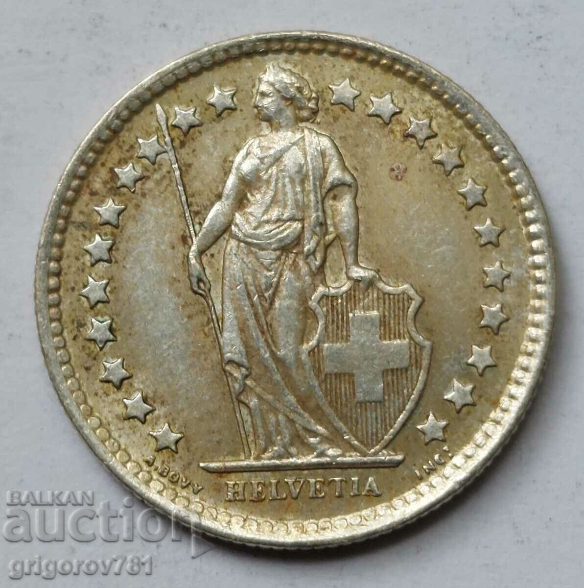 Ασημένιο φράγκο 1/2 Ελβετία 1958 Β - Ασημένιο νόμισμα #33 με τιμή € 3.83 | 7.49 BGN