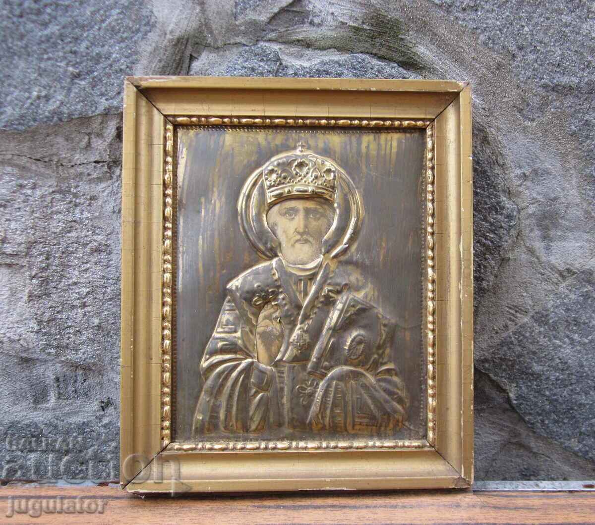 Saint Nicholas the Wonderworker old Bulgarian home icon with price 130.00 BGN | € 66.47 Saint Nicholas the Wonderworker old Bulgarian home icon with price 130.00 BGN | € 66.47