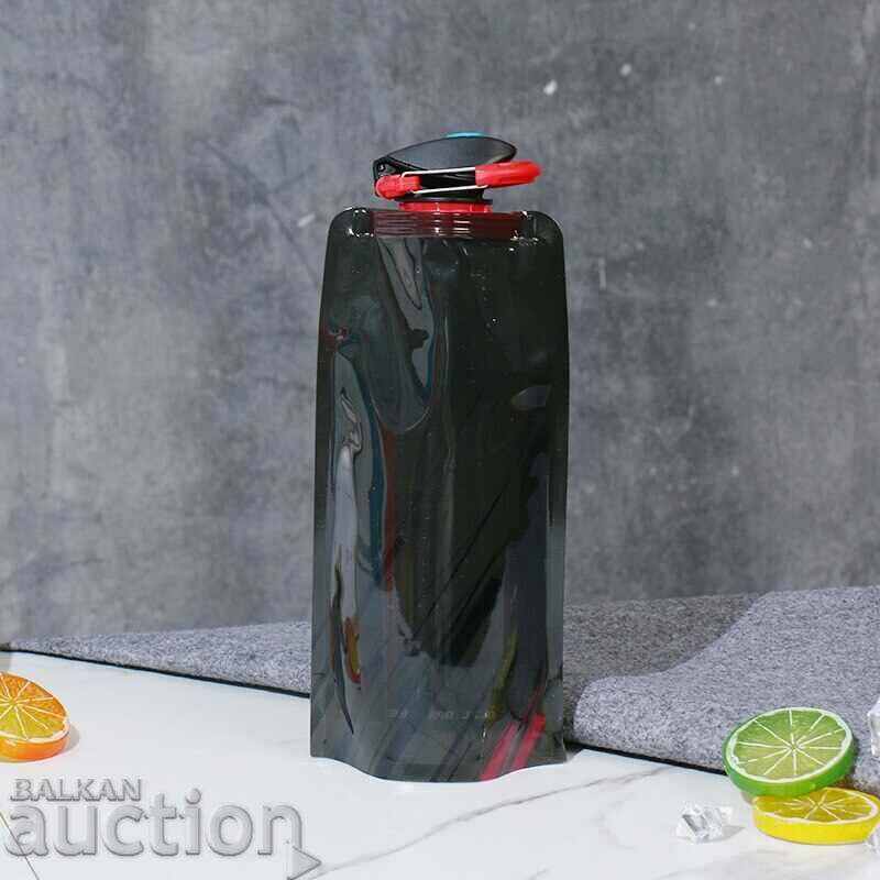 Licitație Sticlă de apă pliabilă - Sticle pliabile de culoare neagră