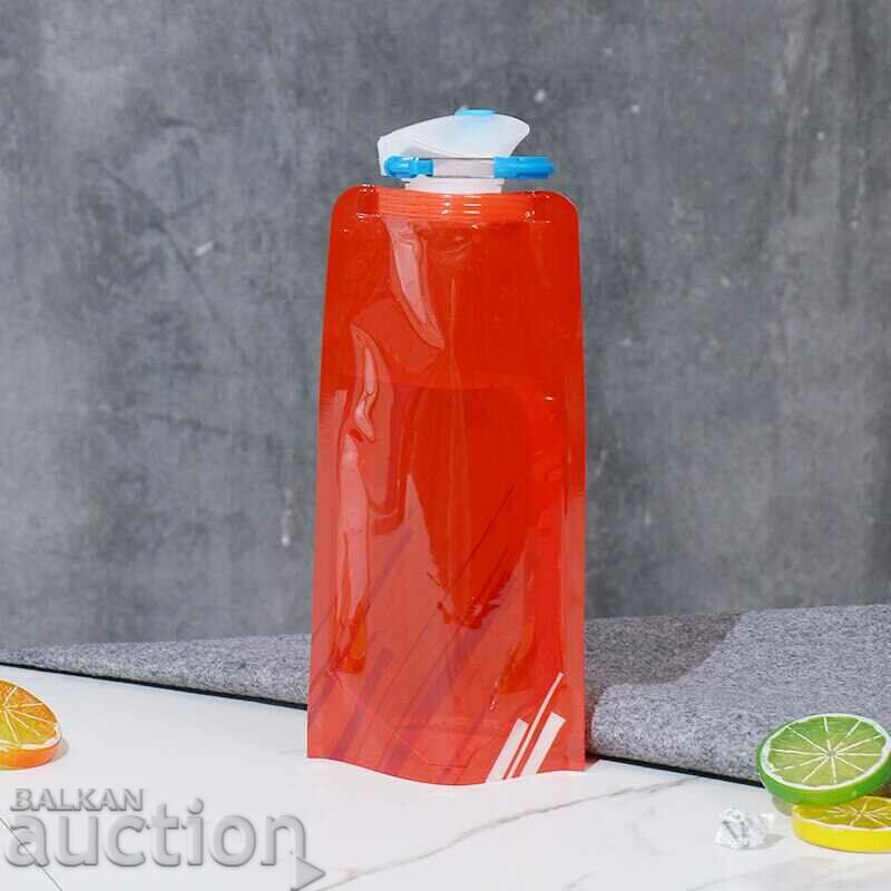 Sticlă de apă pliabilă - Sticle pliabile roșii
