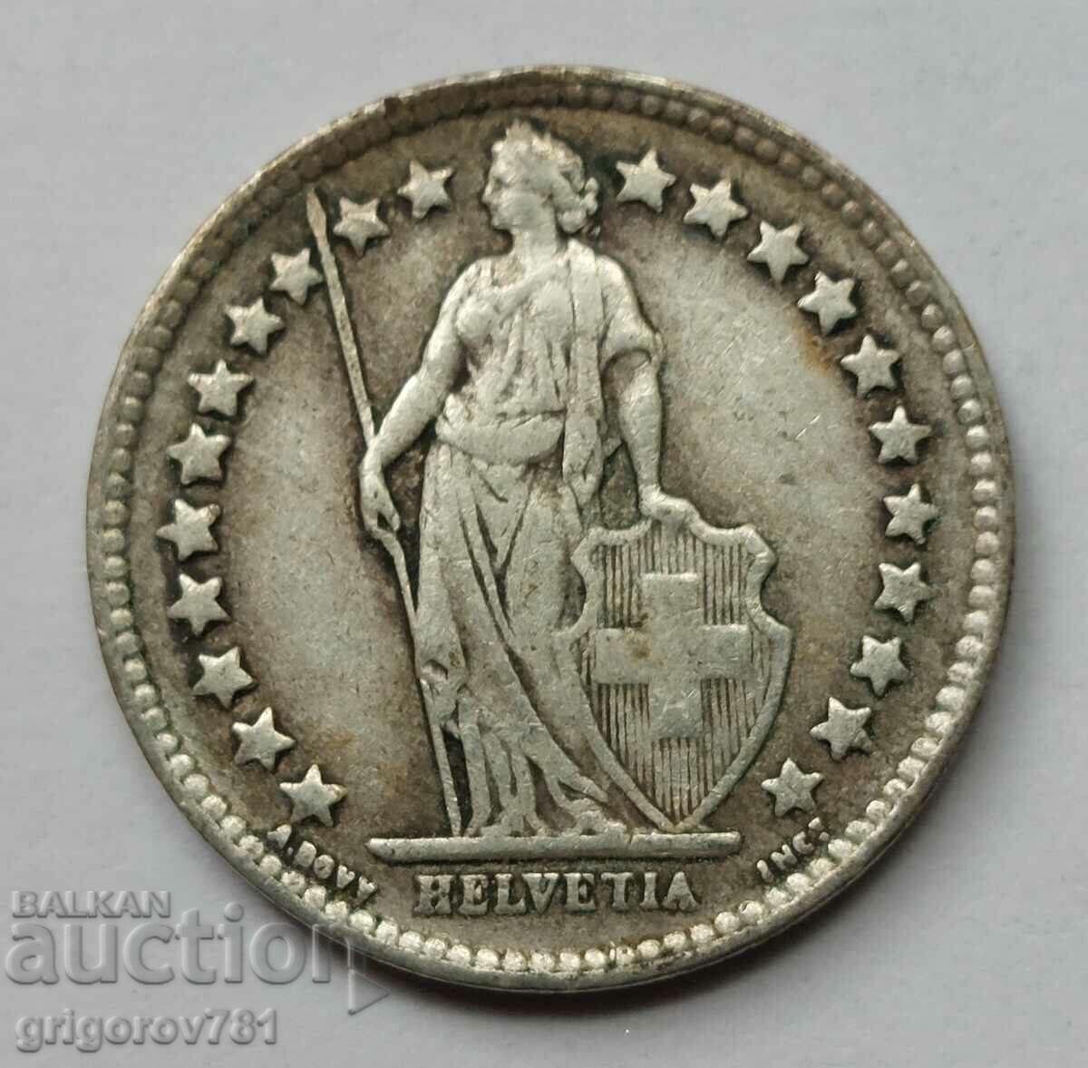 Ασημένιο φράγκο 1/2 Ελβετία 1943 Β - Ασημένιο νόμισμα #38 με τιμή € 3.83 | 7.49 BGN