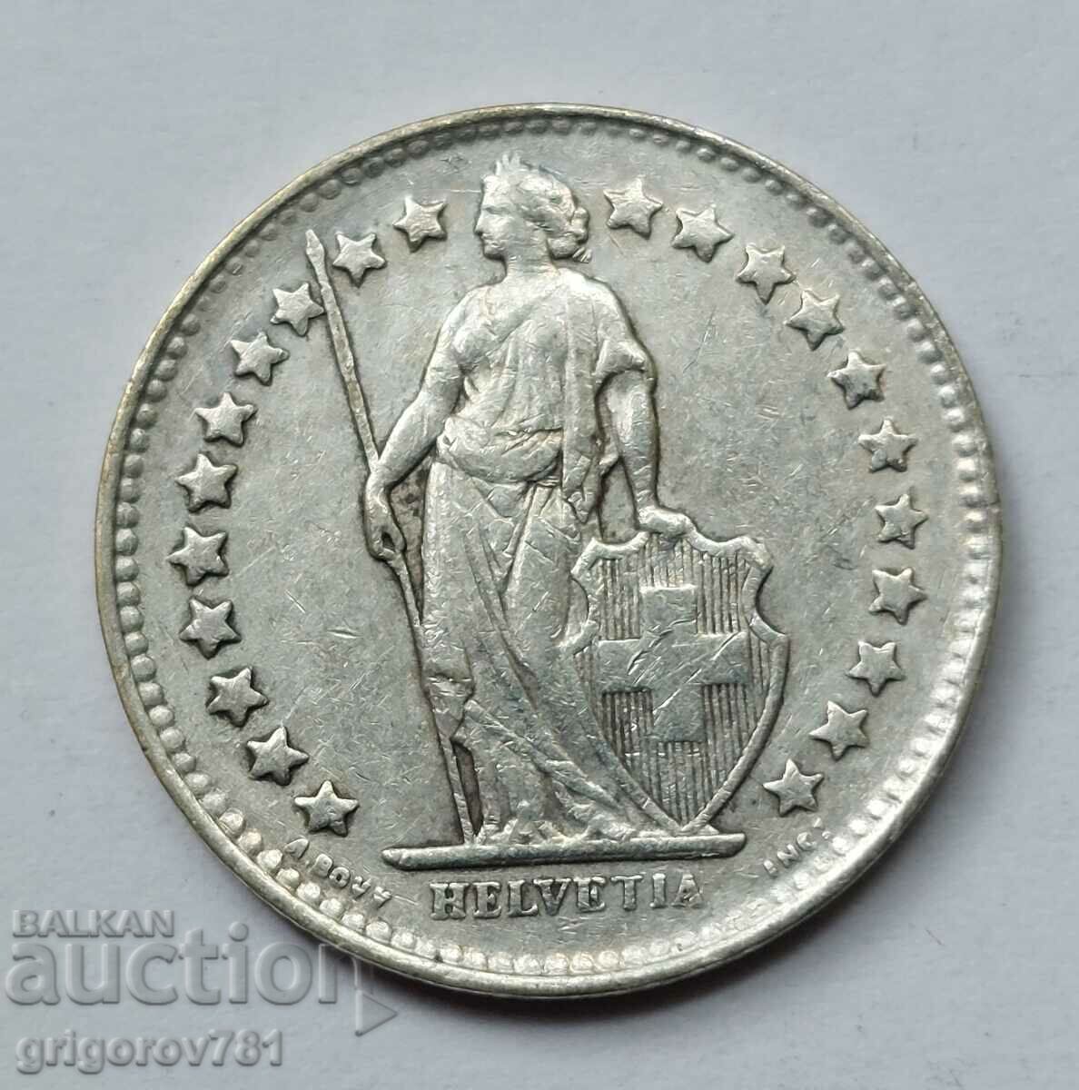 Ασημένιο φράγκο 1/2 Ελβετία 1944 Β - Ασημένιο νόμισμα #39 με τιμή € 3.83 | 7.49 BGN